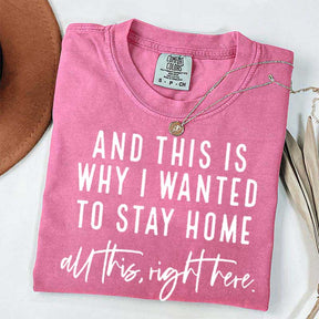 See This Is Why I Wanted To Stay Home T-Shirt