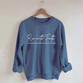 Run With Faith Minimalist Sweatshirt