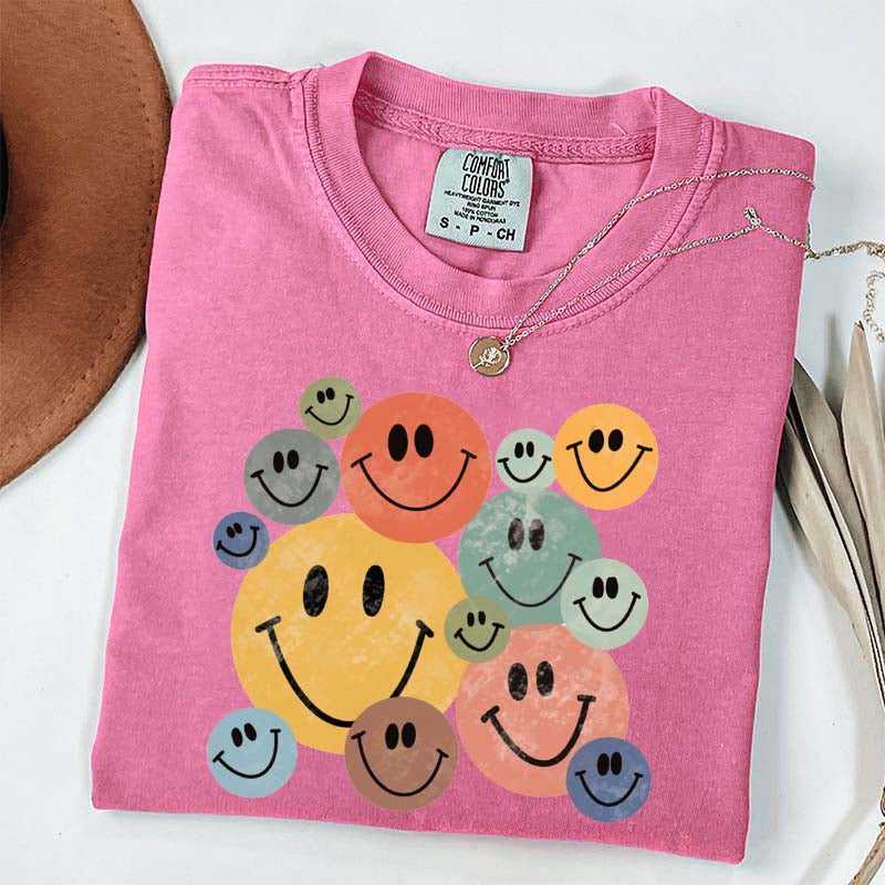Retro Smiley Faces T-Shirt