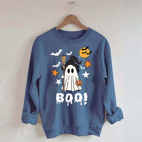 Halloween Boo Ghost Spooky Fall Sweatshirt