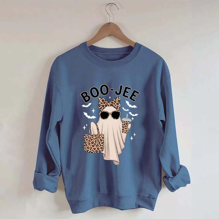 Boo-Jee Ghost Leopard Sweatshirt