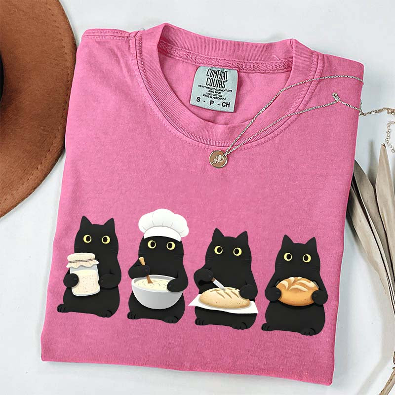 Black Cats Sourdough T-Shirt