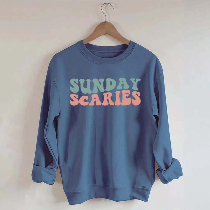 Retro Christmas Sunday Scaries Sweatshirt