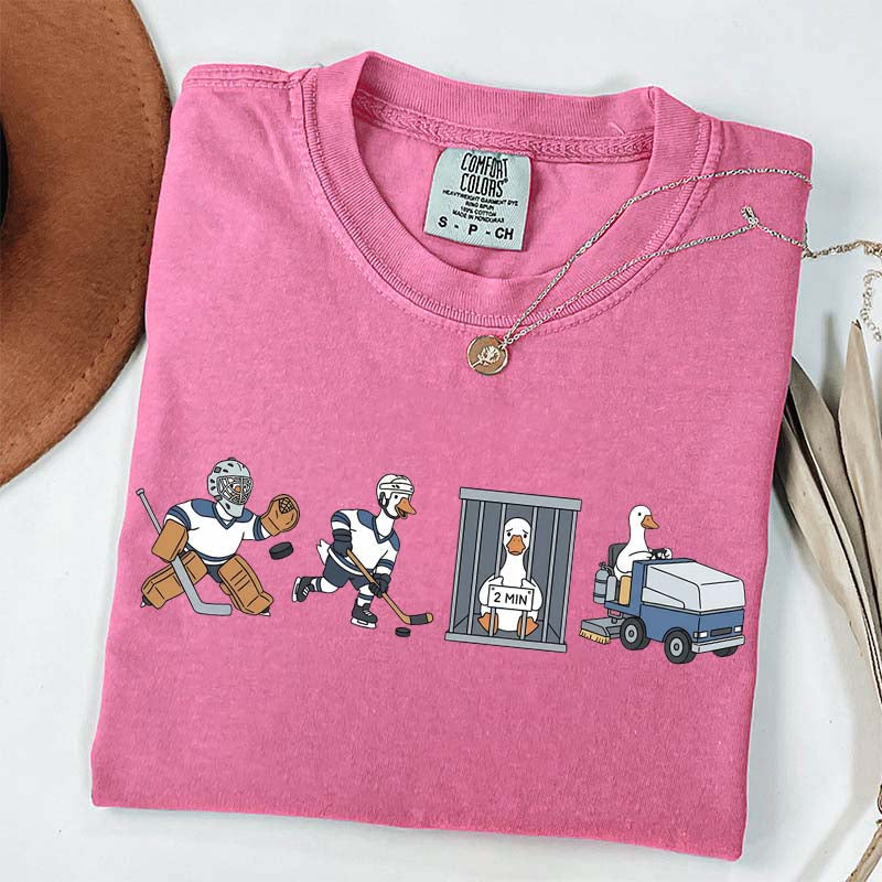 Goose Hockey Team Comfort Colors T-Shirt