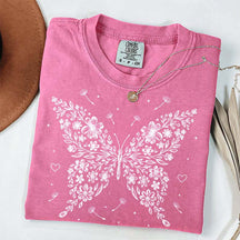 Floral Butterfly Dandelion Wildflower T-Shirt