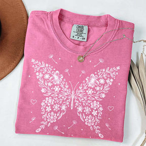 Floral Butterfly Dandelion Wildflower T-Shirt