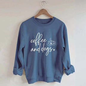 Minimalistic Coffee and Dogs Sweatshirt