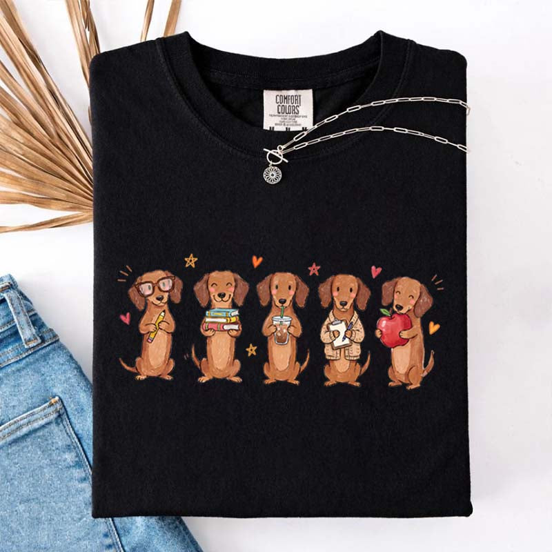 Dachshund Teacher Wiener Dog School T-Shirt
