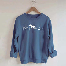 Horse Heartbeat Farm Animal Sweatshirt