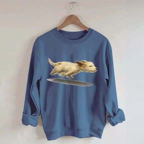 Cute Running Dog Sweatshirt