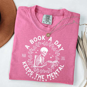 A Book a Day Skeleton T-Shirt