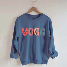 Retro Yoga Is My Happy Hour Sweatshirt