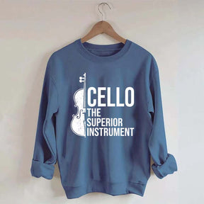 Cello Superior Instrument Music Sweatshirt