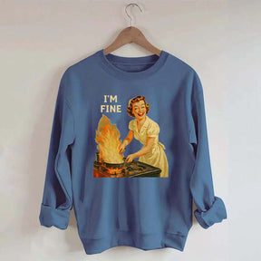 I'm Fine Retro Sweatshirt