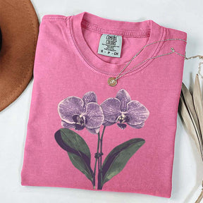 Vintage Orchid Flower Lover T-Shirt