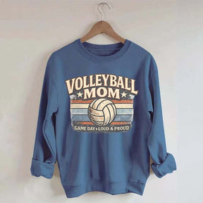 Game Day Loud & Proud Volleyball Mom Sweatshirt