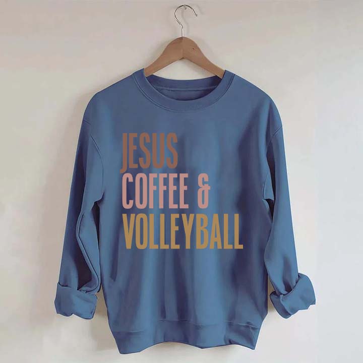 Jesus Coffee Volleyball Sweatshirt