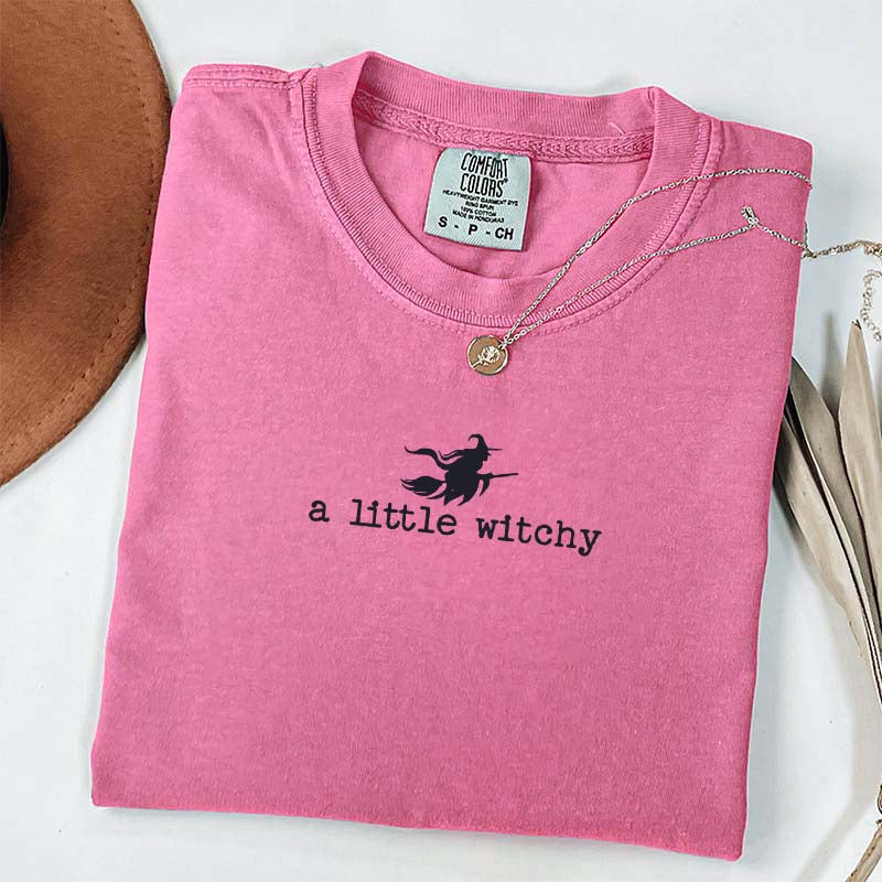 Cute Halloween A Little Witchy T-Shirt