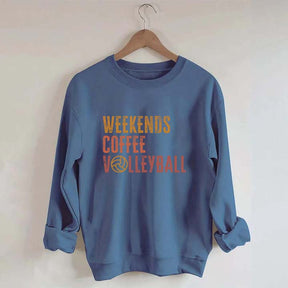 Weekends coffee volleyball Members Sweatshirt