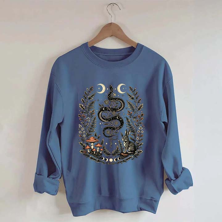 Celestial Floral Celestial Floral Snake Moon Sweatshirt