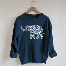Elephant Floral Sweatshirt