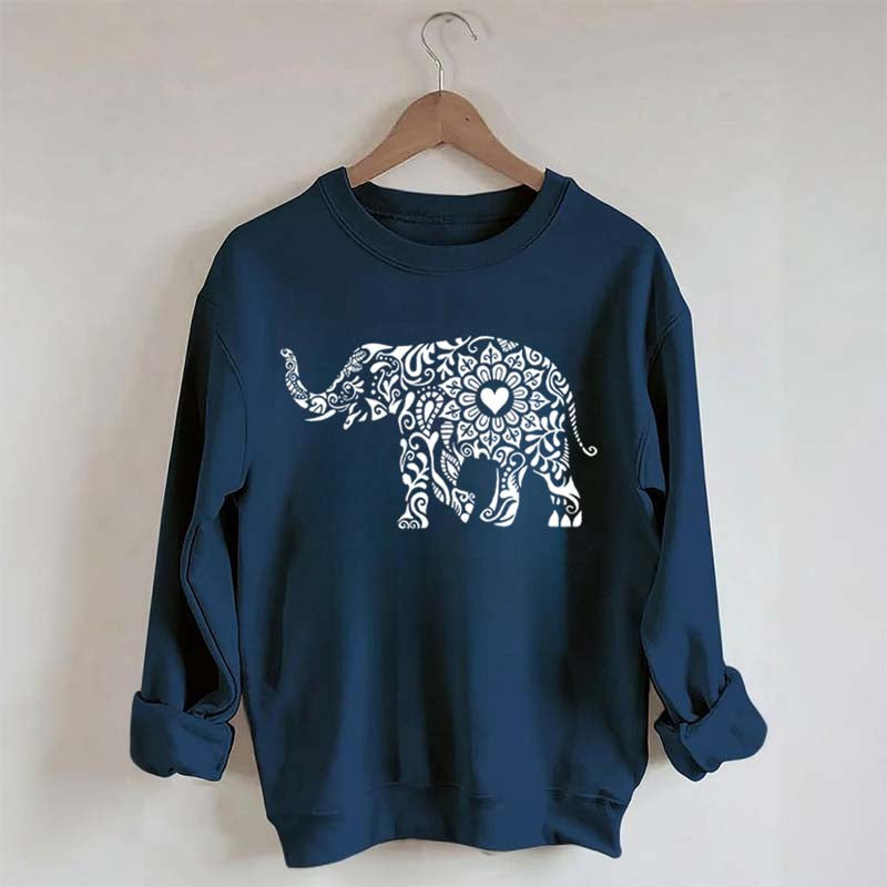 Elephant Floral Sweatshirt