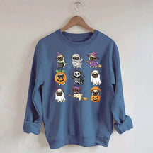 Pug Halloween Spooky Dogs Lover Sweatshirt
