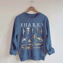 Vintage Shark Species Sweatshirt