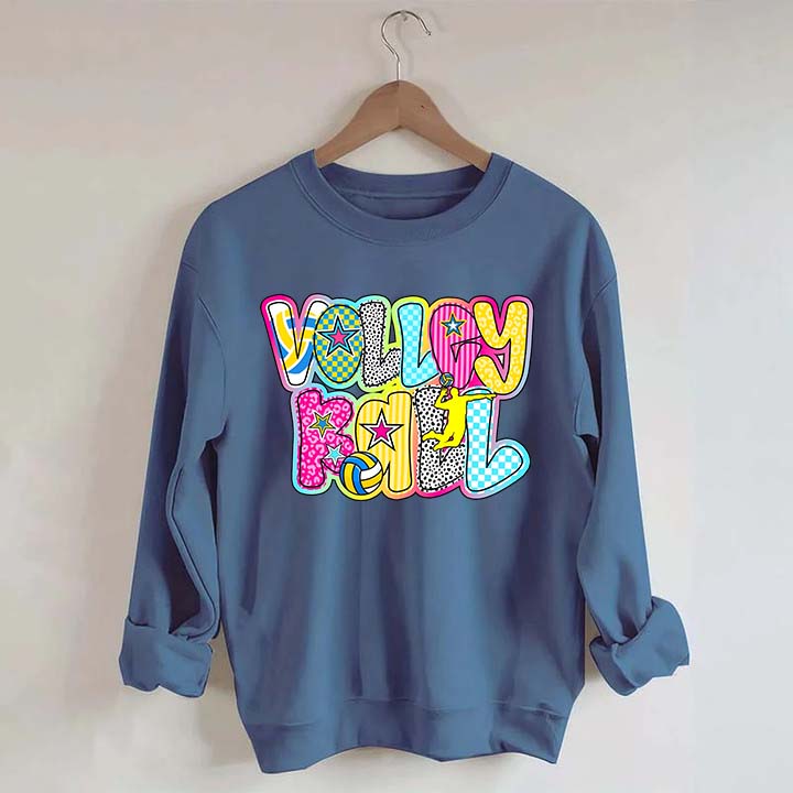 Preppy Volleyball Game Day Sweatshirt