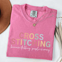 Cross Stitch Funny Crafting T-Shirt