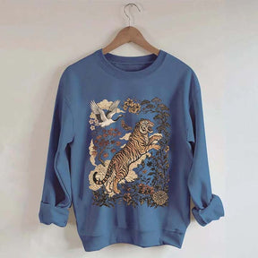 Retro Tiger Wild Cat Sweatshirt