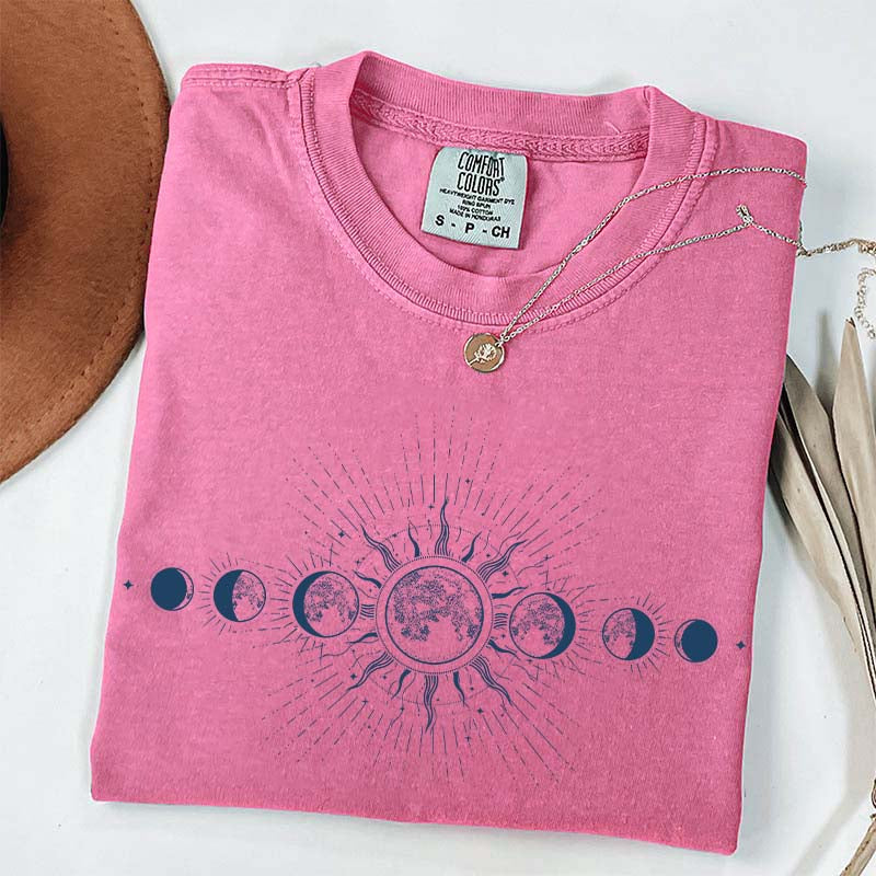 Celestial Comfort Colors Moon T-Shirt