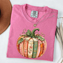 Comfort Colors Pumpkin Book Lover T-Shirt