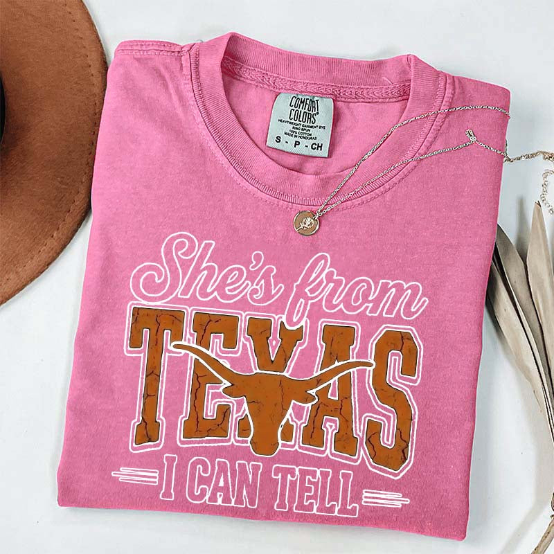 Comfort Colors She's From Texas T-Shirt