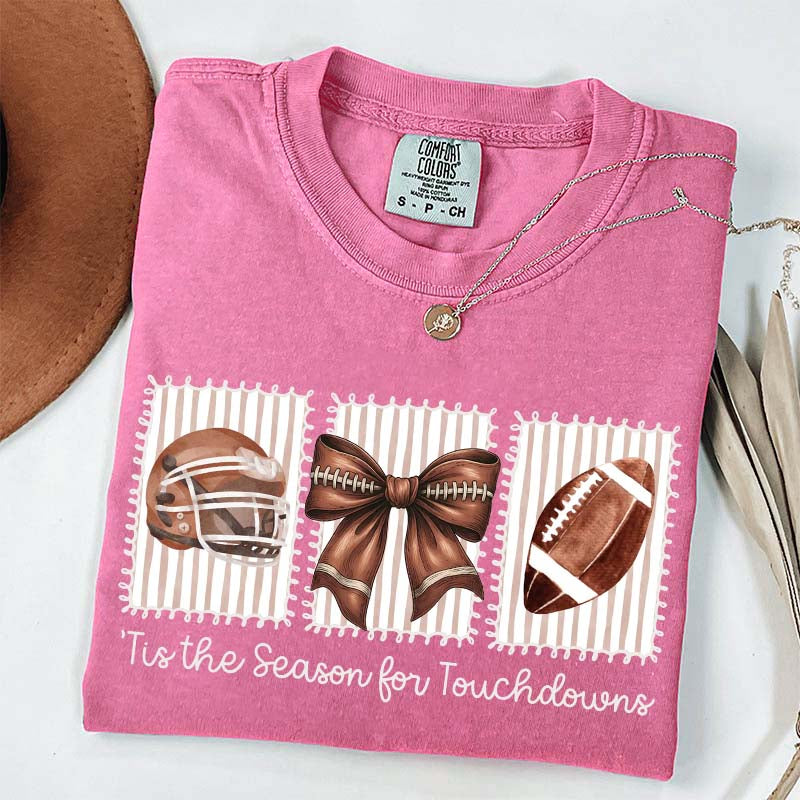 Tis the Season for Touchdowns Football T-Shirt