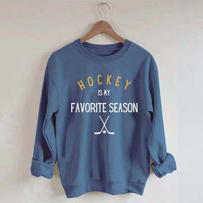 Hockey is My Favorite Season Simple Sweatshirt