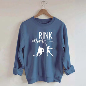 Rink Mom Hockey And Figure Skating Mom Sweatshirt