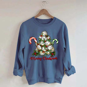 Volleyball Christmas Merry Xmas Sweatshirt