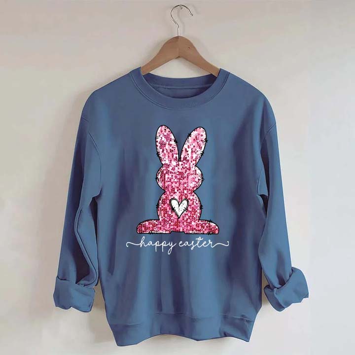 Pink Happy Easter Sweatshirt