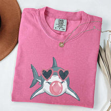 Shark Blowing Bubble Comfort Colors T-Shirt
