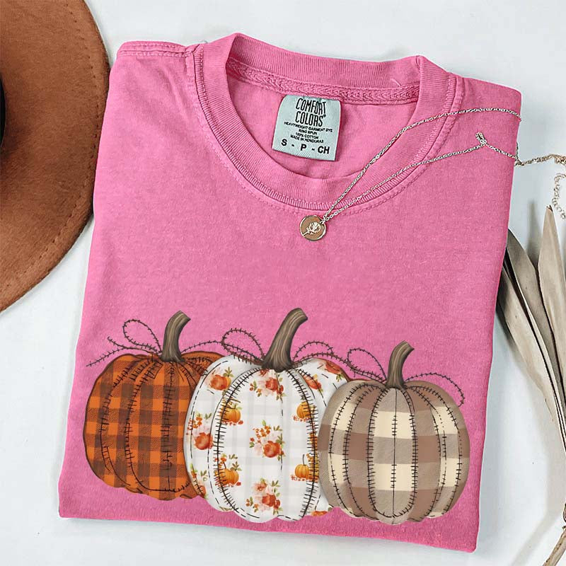 Autumn Fall Pumpkins Retro T-Shirt