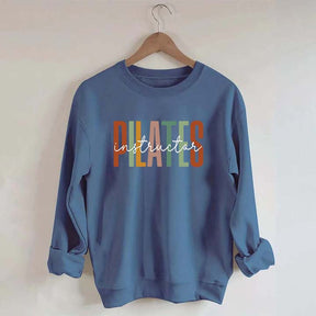 Pilates Instructor Comfort Colors Gym Workout Sweatshirt