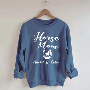Personalized Horse Mom Equestrian Sweatshirt