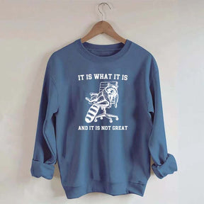 It Is What It Is Racoon Sweatshirt