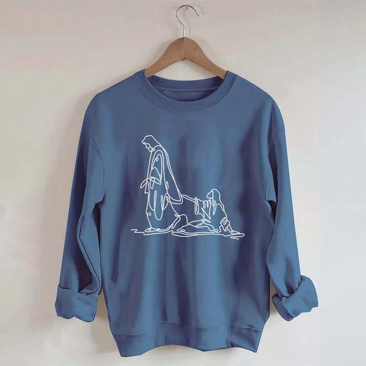 If You're Hanging on By a Thread Make Sure Its the Hem of His Garment Sweatshrit