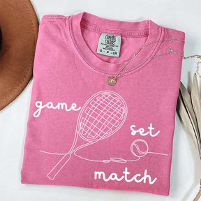 Tennis Game Set Match T-Shirt