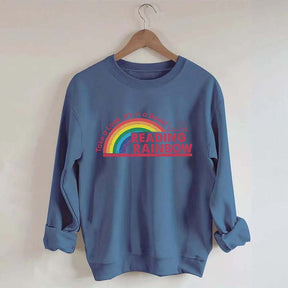 Teacher Reading Rainbow Sweatshirt