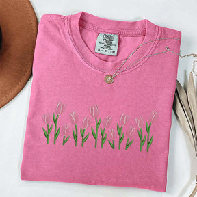 Cute Minimalist Tulip T-Shirt