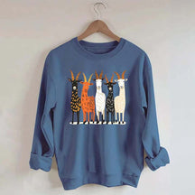 Colorful Goat Funny Farm Animal Sweatshirt
