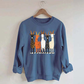 Colorful Goat Funny Farm Animal Sweatshirt